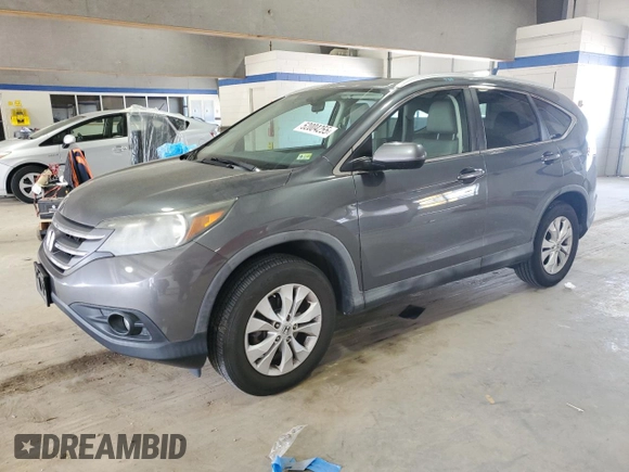 2012 Honda CR-V EX-L with VIN 2HKRM4H70CH602781, listed as a Copart auction lot 52004255 with 117,629 mi miles and Salvage Title. Bid and sale history available at carsss.com. Image 1.