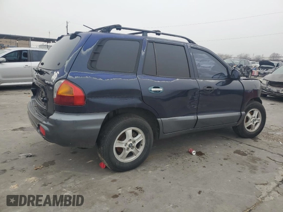 2004 Hyundai Santa Fe GLS with VIN KM8SC13D84U783292, listed as a Copart auction lot 44213045 with 0 mi miles and Salvage Title. Bid and sale history available at carsss.com. Image 3.