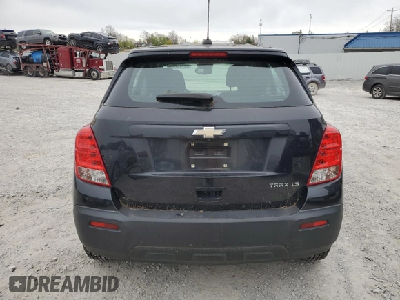 2016 Chevrolet Trax LS with VIN KL7CJKSB4GB708283, listed as a Copart auction lot 52745795 with 120,583 mi miles and Clean Title. Bid and sale history available at carsss.com. Image 6.