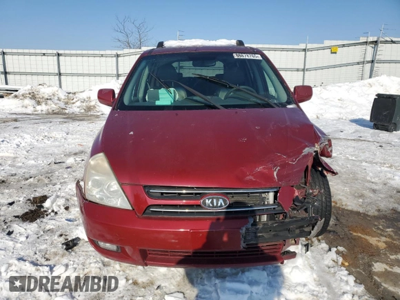 2007 Kia Sedona LX with VIN KNDMB233576160217, listed as a Copart auction lot 88878765 with 188,835 mi miles and Salvage Title. Bid and sale history available at carsss.com. Image 5.
