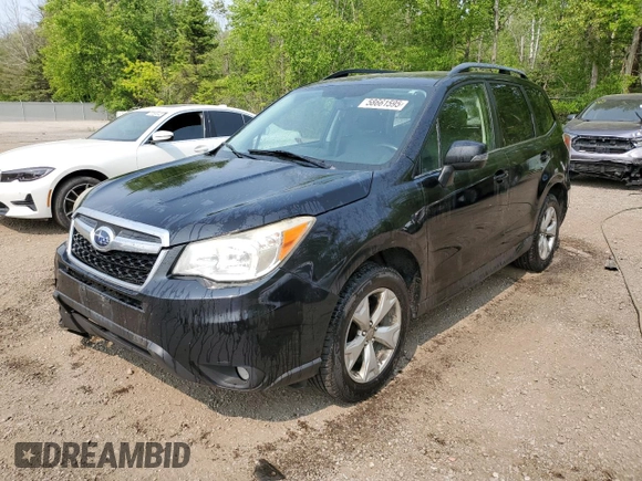 2014 Subaru Forester with VIN JF2SJCLC2EH418857, listed as a Copart auction lot 58661595 with 216,716 mi miles and Clean title. Bid and sale history available at DreamBid. Image 1.