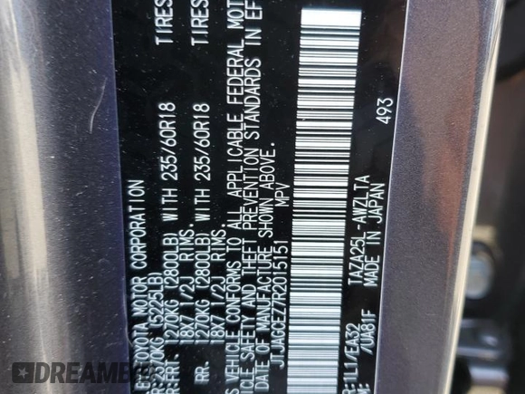 2024 Lexus NX 350 with VIN JTJAGCEZ7R2015151, listed as a Copart auction lot 59238605 with 10,307 mi miles and Salvage title. Bid and sale history available at DreamBid. Image 14.