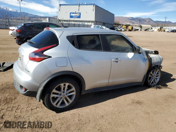 2016 Nissan Juke S with VIN JN8AF5MV9GT656961, listed as a Copart auction lot 46450555 with Not Provided miles and Salvage Title. Bid and sale history available at carsss.com. Image 3.