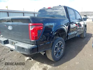 2024 Ford F-150 STX with VIN 1FTEW2LP4RKE73748, listed as a IAAI auction lot 41604796 with 9,609 mi miles and . Bid and sale history available at carsss.com. Image 4.