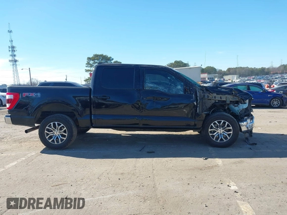 2021 Ford F-150 XL with VIN 1FTFW1E58MFA84347, listed as a IAAI auction lot 41402387 with 133,150 mi miles. Bid and sale history available at carsss.com. Image 13.