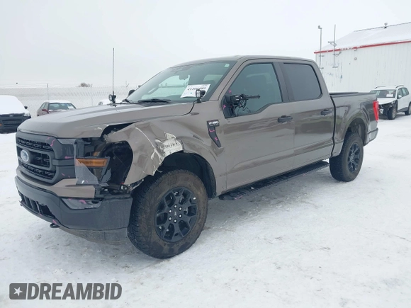 2023 Ford F-150 XL with VIN 1FTFW1E85PFA33757, listed as a IAAI auction lot 41266489 with 8,655 mi miles. Bid and sale history available at carsss.com. Image 2.