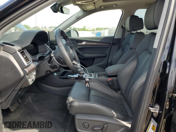 2022 Audi Q5 S line Prestige with VIN WA1FAAFY7N2111029, listed as a Copart auction lot 61124405 with 28,442 mi miles and Salvage title. Bid and sale history available at DreamBid. Image 7.