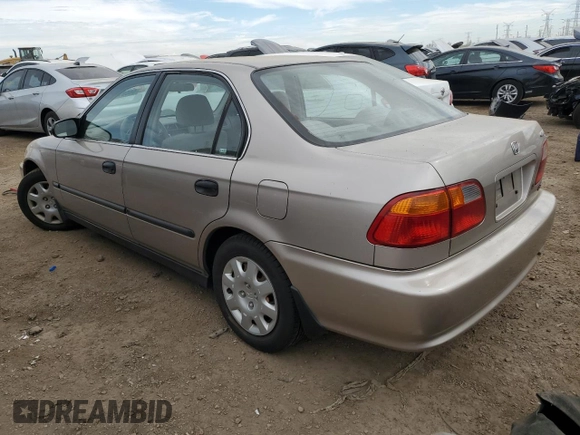 2000 Honda Civic LX with VIN 1HGEJ6677YL043935, listed as a Copart auction lot 56601325 with 163,195 mi miles and Clean Title. Bid and sale history available at DreamBid. Image 2.