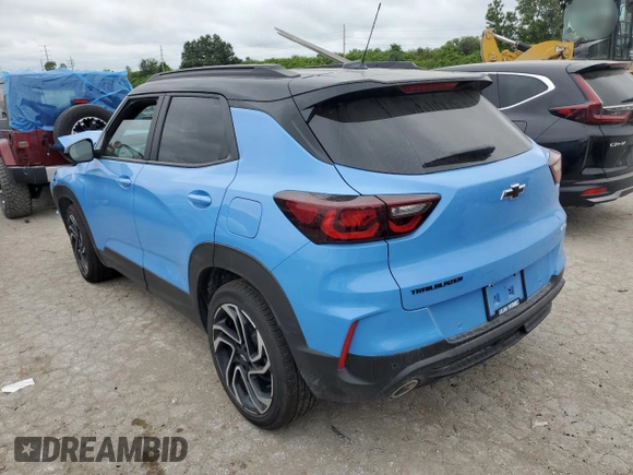 2024 Chevrolet TrailBlazer RS with VIN KL79MTSL2RB087208, listed as a Copart auction lot 66379074 with Not Provided miles and Salvage Title. Bid and sale history available at DreamBid. Image 2.