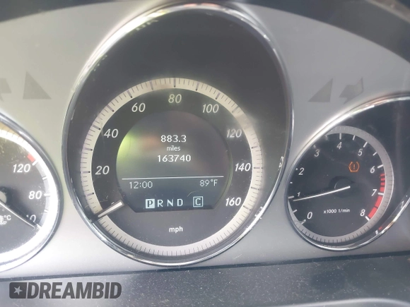 2010 Mercedes-Benz C-Class C 300 Sport with VIN WDDGF8BBXAF480515, listed as a IAAI auction lot 41849775 with 163,740 mi miles. Bid and sale history available at carsss.com. Image 7.