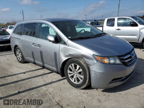 2016 Honda Odyssey EX-L with VIN 5FNRL5H67GB026899, listed as a Copart auction lot 51612295 with 74,010 mi miles and Salvage Title. Bid and sale history available at DreamBid. Image 4.