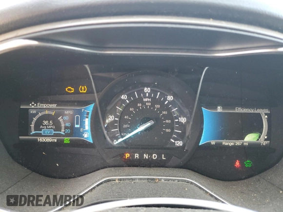 2017 Ford Fusion Hybrid SE with VIN 3FA6P0LU9HR381403, listed as a Copart auction lot 62651445 with 163,089 mi miles and Salvage title. Bid and sale history available at DreamBid. Image 9.