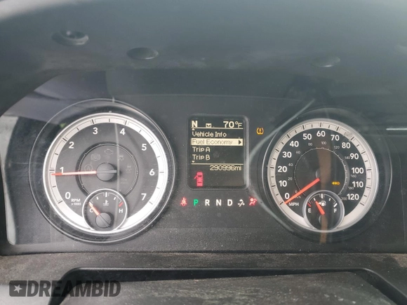 2014 Ram 1500 Express with VIN 1C6RR7KT7ES195594, listed as a Copart auction lot 57407825 with 290,996 mi miles and Salvage title. Bid and sale history available at DreamBid. Image 9.