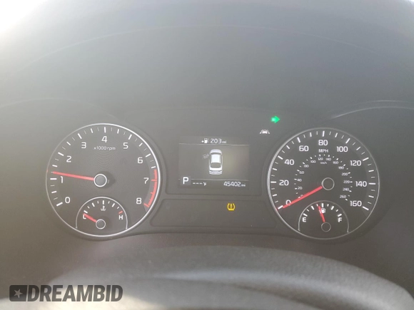 2019 Kia Optima LX with VIN 5XXGT4L32KG364232, listed as a Copart auction lot 43772845 with 45,402 mi miles and Salvage Title. Bid and sale history available at DreamBid. Image 9.
