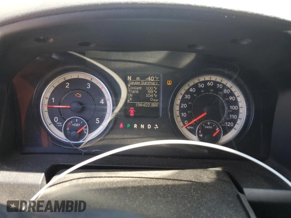 2017 Ram 2500 Big Horn with VIN 3C6UR5DLXHG725449, listed as a Copart auction lot 51876565 with 198,422 mi miles and Salvage title. Bid and sale history available at DreamBid. Image 9.