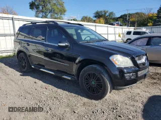 2007 Mercedes-Benz GL-Class with VIN 4JGBF71E77A159527, listed as a Copart auction lot 76989604 with 145,531 mi miles and Salvage Title. Bid and sale history available at carsss.com. Image 4.