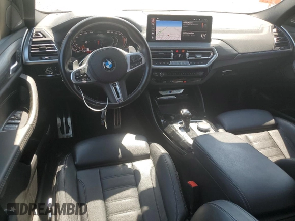 2022 BMW X4 M40i with VIN 5UX43DT02N9K59473, listed as a Copart auction lot 62493725 with 49,708 mi miles and Salvage title. Bid and sale history available at DreamBid. Image 8.
