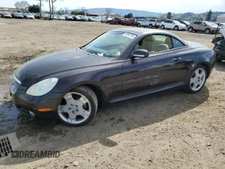 2004 Lexus SC with VIN JTHFN48Y640056039, listed as a Copart auction lot 48590735 with 117,295 mi miles and Salvage Title. Bid and sale history available at carsss.com. Image 1.