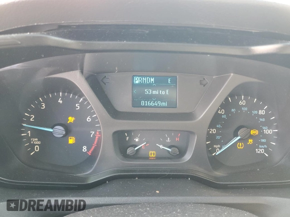 2017 Ford Transit Wagon XL with VIN 1FMZK1YM7HKB34384, listed as a Copart auction lot 88654985 with 16,649 mi miles and Salvage Title. Bid and sale history available at carsss.com. Image 9.