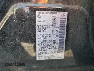 2015 Nissan Rogue SL with VIN 5N1AT2MT6FC774879, listed as a Copart auction lot 49214455 with 210,138 mi miles and Salvage Title. Bid and sale history available at carsss.com. Image 13.