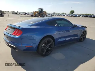 2023 Ford Mustang EcoBoost with VIN 1FA6P8TH1P5107731, listed as a Copart auction lot 55351575 with 11,655 mi miles and Salvage title. Bid and sale history available at DreamBid. Image 3.