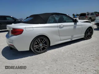 2019 BMW 2 Series M240i with VIN WBA2N1C59K7D55881, listed as a Copart auction lot 52225883 with 26,777 mi miles. Bid and sale history available at carsss.com. Image 3.