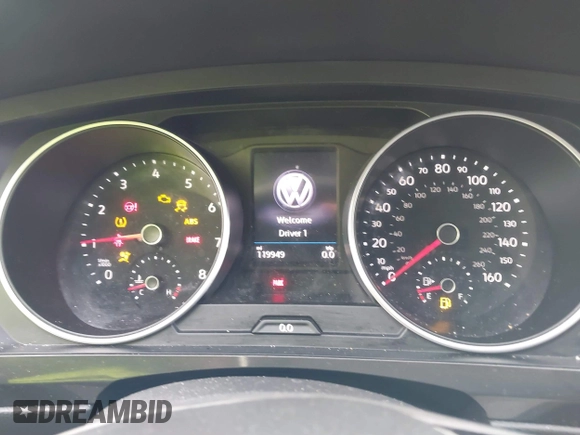 2019 Volkswagen Tiguan SE with VIN 3VV2B7AX4KM017280, listed as a IAAI auction lot 41786487 with 119,949 mi miles and . Bid and sale history available at DreamBid. Image 7.