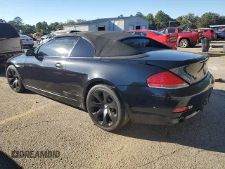 2007 BMW 6 Series 650i with VIN WBAEK13567CN81006, listed as a Copart auction lot 76594774 with 0 mi miles and Salvage Title. Bid and sale history available at carsss.com. Image 2.
