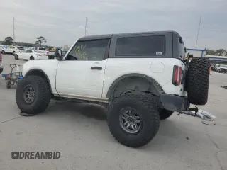 2022 Ford Bronco with VIN 1FMDE5AHXNLB04386, listed as a Copart auction lot 43872315 with Not provided miles and Salvage title. Bid and sale history available at DreamBid. Image 2.