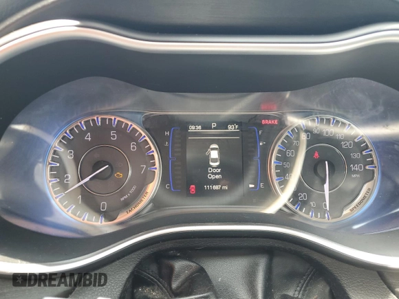 2015 Chrysler 200 Limited with VIN 1C3CCCAB0FN593865, listed as a Copart auction lot 53133705 with 111,687 mi miles and Salvage Title. Bid and sale history available at carsss.com. Image 9.