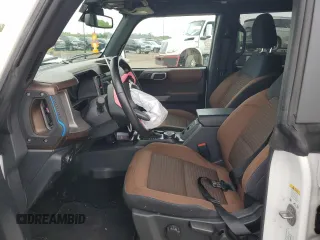 2022 Ford Bronco with VIN 1FMDE5DH5NLA94216, listed as a Copart auction lot 59173445 with 27,626 mi miles and Non repairable. Bid and sale history available at DreamBid. Image 7.