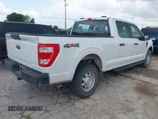 2022 Ford F-150 XL with VIN 1FTFW1E50NKE67093, listed as a IAAI auction lot 42157548 with 104,232 mi miles and . Bid and sale history available at carsss.com. Image 4.