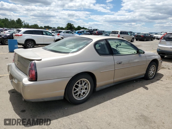 2002 Chevrolet Monte Carlo LS with VIN 2G1WW12E029125511, listed as a Copart auction lot 58428624 with 196,508 mi miles and Salvage Title. Bid and sale history available at carsss.com. Image 3.