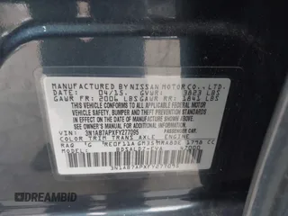 2015 Nissan Sentra S with VIN 3N1AB7APXFY277095, listed as a IAAI auction lot 42040176 with 188,763 mi miles. Bid and sale history available at carsss.com. Image 9.