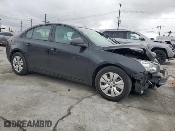 2015 Chevrolet Cruze LS with VIN 1G1PA5SG7F7266465, listed as a Copart auction lot 48808585 with 112,882 mi miles and Salvage Title. Bid and sale history available at DreamBid. Image 4.