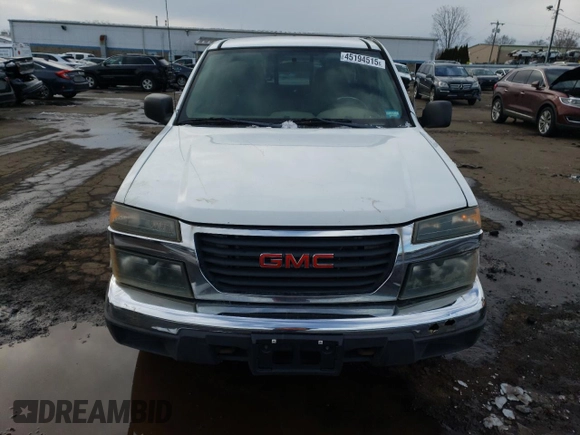 2006 GMC Canyon SLE1 with VIN 1GTDT196X68274242, listed as a Copart auction lot 45194515 with 186,463 mi miles and Non Repairable. Bid and sale history available at carsss.com. Image 5.