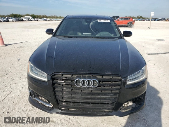 2017 Audi A8 Sport z VIN WAU43AFD9HN019845, wystawiony jako Copart lot #48113205 z przebiegiem 65 434 mil mil oraz Szkoda całkowita • Salvage title. Historia ofert i sprzedaży dostępna na DreamBid. Obrazek 5.