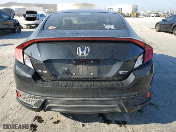 2017 Honda Civic Coupe LX-P with VIN 2HGFC4B07HH304022, listed as a Copart auction lot 82953274 with 85,132 mi miles and Salvage Title. Bid and sale history available at carsss.com. Image 6.