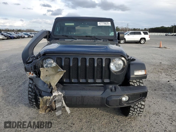 2023 Jeep Wrangler Sport with VIN 1C4HJXDG2PW546208, listed as a Copart auction lot 47779635 with 40,491 mi miles and Salvage Title. Bid and sale history available at DreamBid. Image 5.