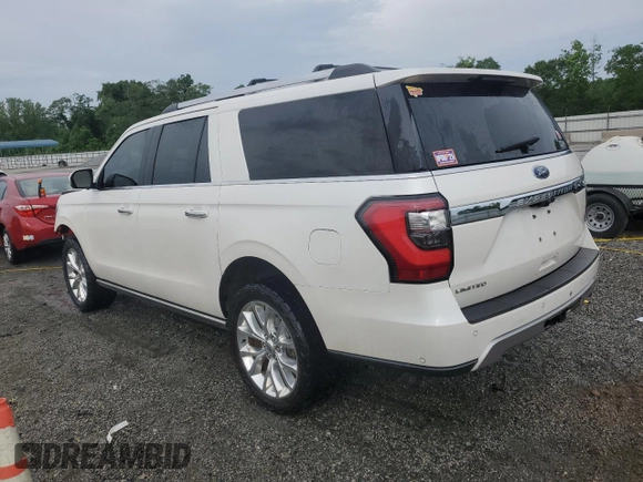 2018 Ford Expedition Max Limited с VIN 1FMJK2AT5JEA37709, выставлен на аукционе Copart как лот 56358045 с пробегом 102 119 миль миль и Списание • Salvage title. История ставок и продаж доступна на DreamBid. Изображение 2.