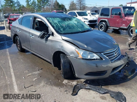 2015 Nissan Sentra SV with VIN 3N1AB7AP7FY237394, listed as a IAAI auction lot 41856164 with Not Provided miles and . Bid and sale history available at DreamBid. Image 1.