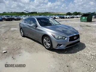 2018 Infiniti Q50 Luxe with VIN JN1EV7AP6JM350922, listed as a Copart auction lot 51506705 with 74,580 mi miles and Salvage Title. Bid and sale history available at DreamBid. Image 10.