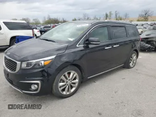 2018 Kia Sedona SX-L with VIN KNDME5C10J6375793, listed as a Copart auction lot 51363415 with 0 mi miles and Clean Title. Bid and sale history available at carsss.com. Image 1.