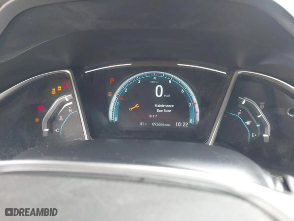 2017 Honda Civic Sedan EX with VIN 2HGFC2F78HH552372, listed as a IAAI auction lot 42085784 with 93,666 mi miles. Bid and sale history available at carsss.com. Image 7.