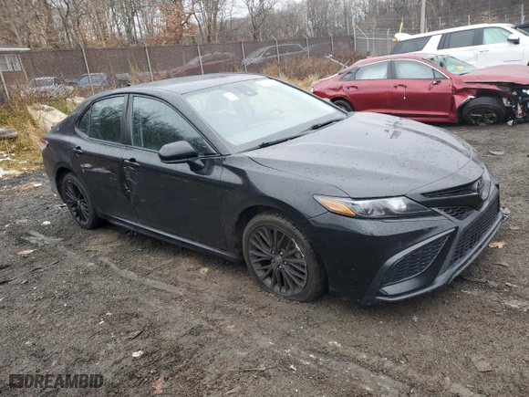 2021 Toyota Camry SE Nightshade with VIN 4T1G11AKXMU459046, listed as a Copart auction lot 43553995 with 93796 miles and Salvage Title. Bid and sale history available at carsss.com. Image 4.