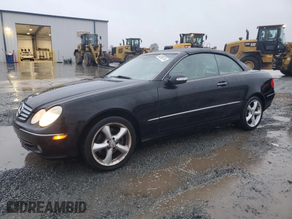 2005 Mercedes-Benz CLK 320 with VIN WDBTK65J45F163068, listed as a Copart auction lot 80298274 with 130,785 mi miles and Salvage Title. Bid and sale history available at DreamBid. Image 1.