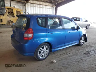 2007 Honda Fit Sport with VIN JHMGD37667S035962, listed as a Copart auction lot 50174485 with 167,756 mi miles and Salvage Title. Bid and sale history available at carsss.com. Image 3.
