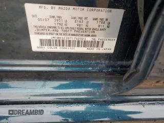 2007 Mazda 3 s Sport with VIN JM1BK323971762923, listed as a Copart auction lot 45624225 with 92,184 mi miles and Salvage Title. Bid and sale history available at carsss.com. Image 12.