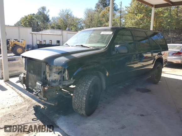2001 Ford Excursion XLT z VIN 1FMNU40F41EC98171, wystawiony jako Copart lot #80481134 z przebiegiem 284 512 mil mil oraz Czysty tytuł • Clean title. Historia ofert i sprzedaży dostępna na DreamBid. Obrazek 1.
