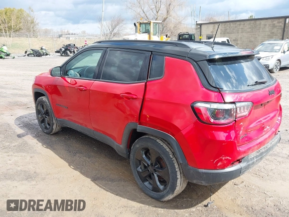 2021 Jeep Compass Altitude with VIN 3C4NJDBB3MT504477, listed as a IAAI auction lot 41886527 with 50,341 mi miles and . Bid and sale history available at DreamBid. Image 3.
